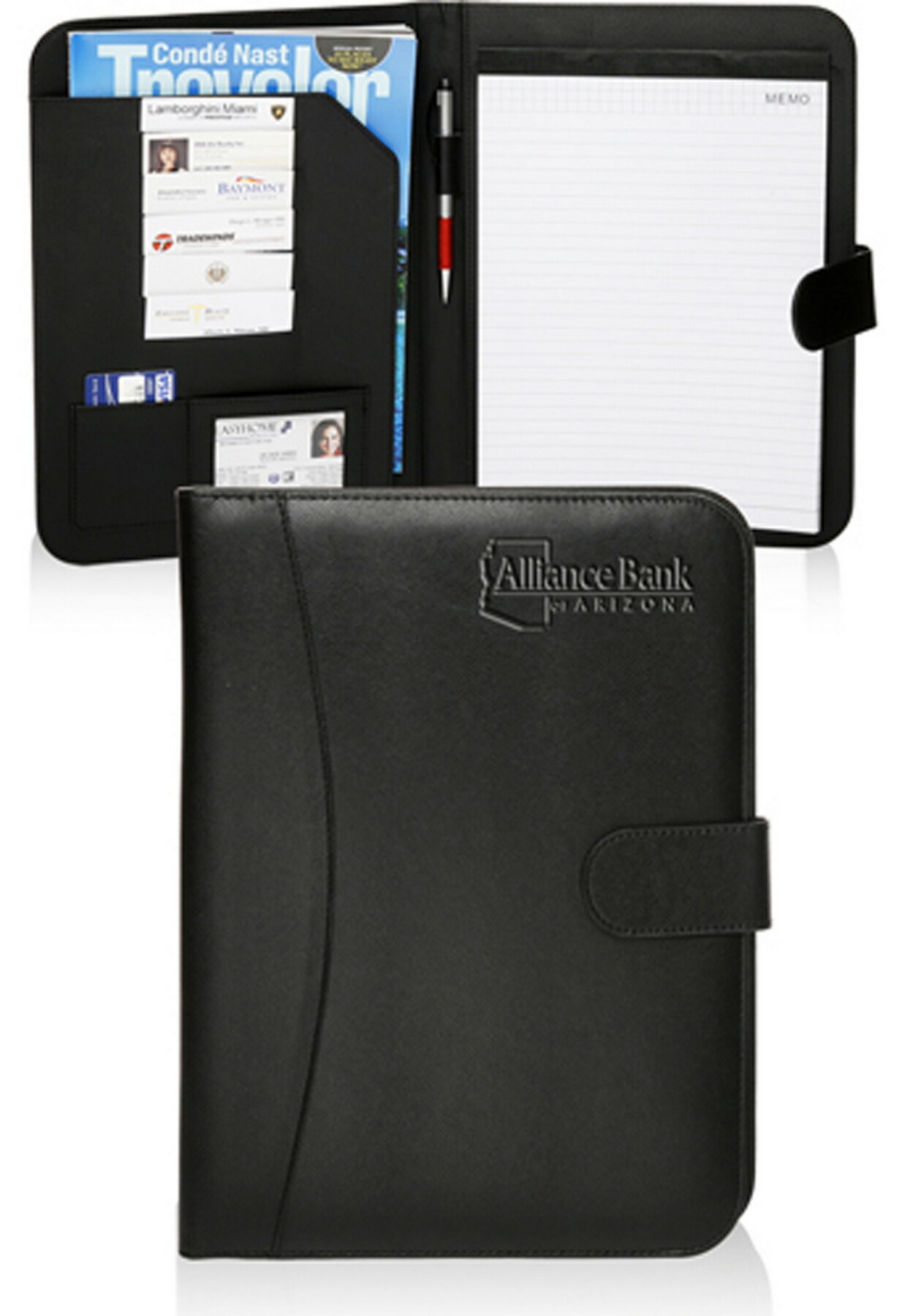 Picture of Prestige Black Leather Portfolios (9.75"x13")