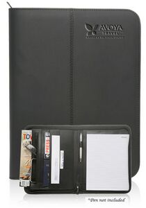 Picture of Zippered Black Leather Portfolios (10"x13.25")