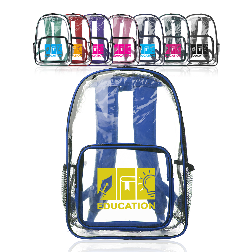 Picture of Pocket Clear Plastic Backpacks