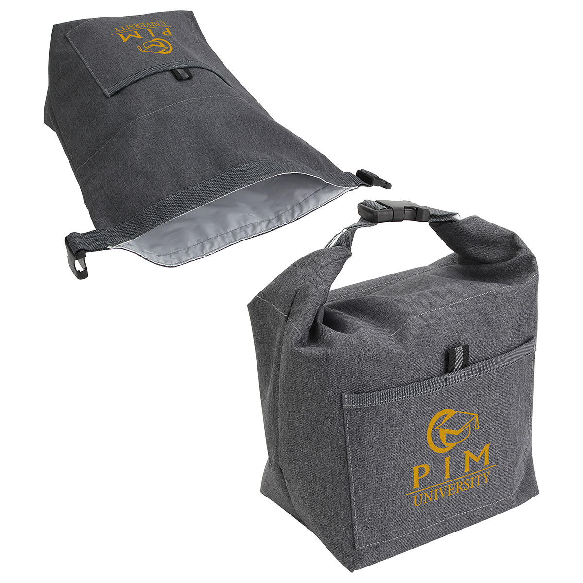 Picture of Bellevue Heathered Polyester Insulated Lunch Tote