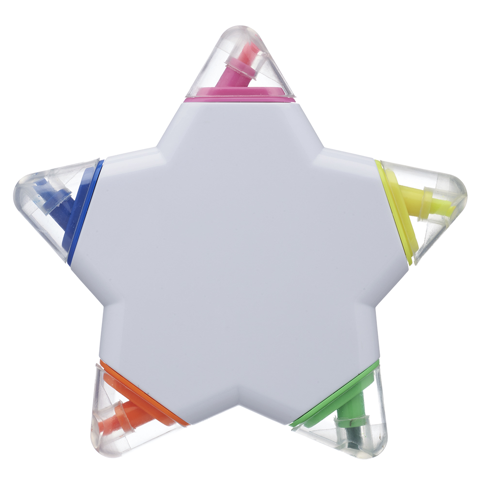 Picture of Star Shaped 5 Color Highlighters