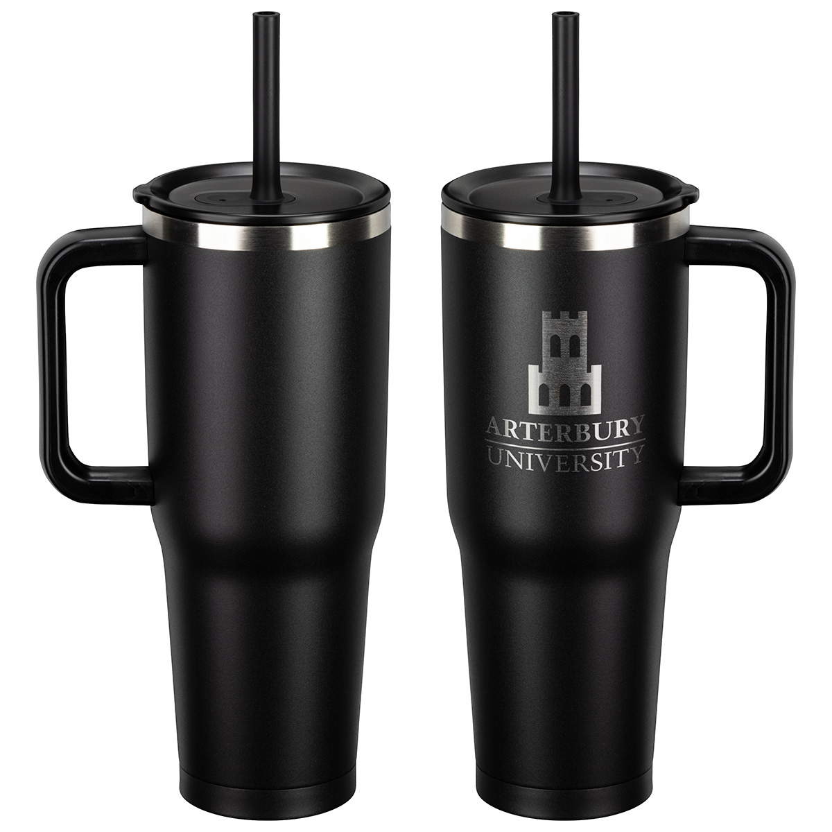 Picture of SENSO® Summit 40 oz Insulated Stainless Steel Travel Mug with Press-In Str