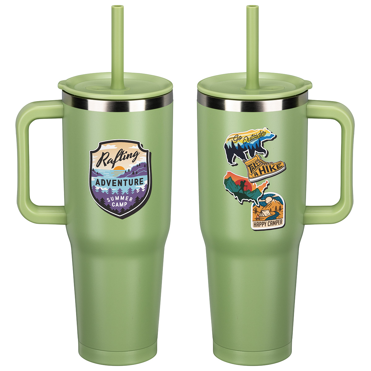 Picture of SENSO® Summit 40 oz Insulated Stainless Steel Travel Mug with Press-In Str