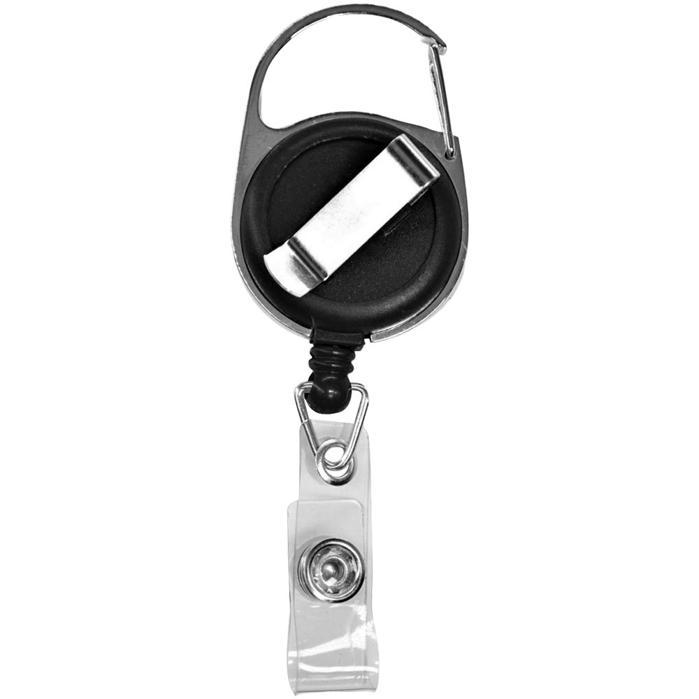 Picture of Retractable Carabiner Badge Reel with Belt Clip