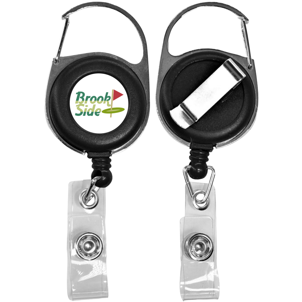 Picture of Retractable Carabiner Badge Reel with Belt Clip