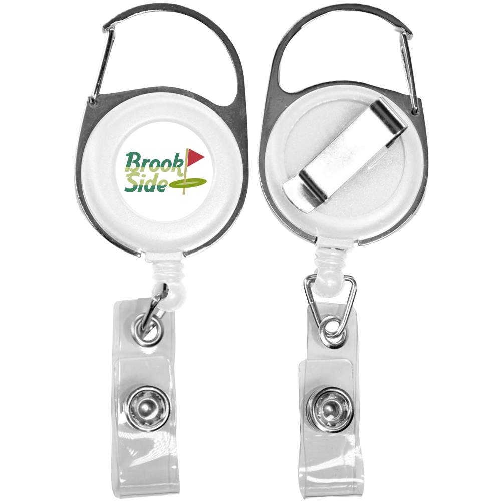 Picture of Retractable Carabiner Badge Reel with Belt Clip