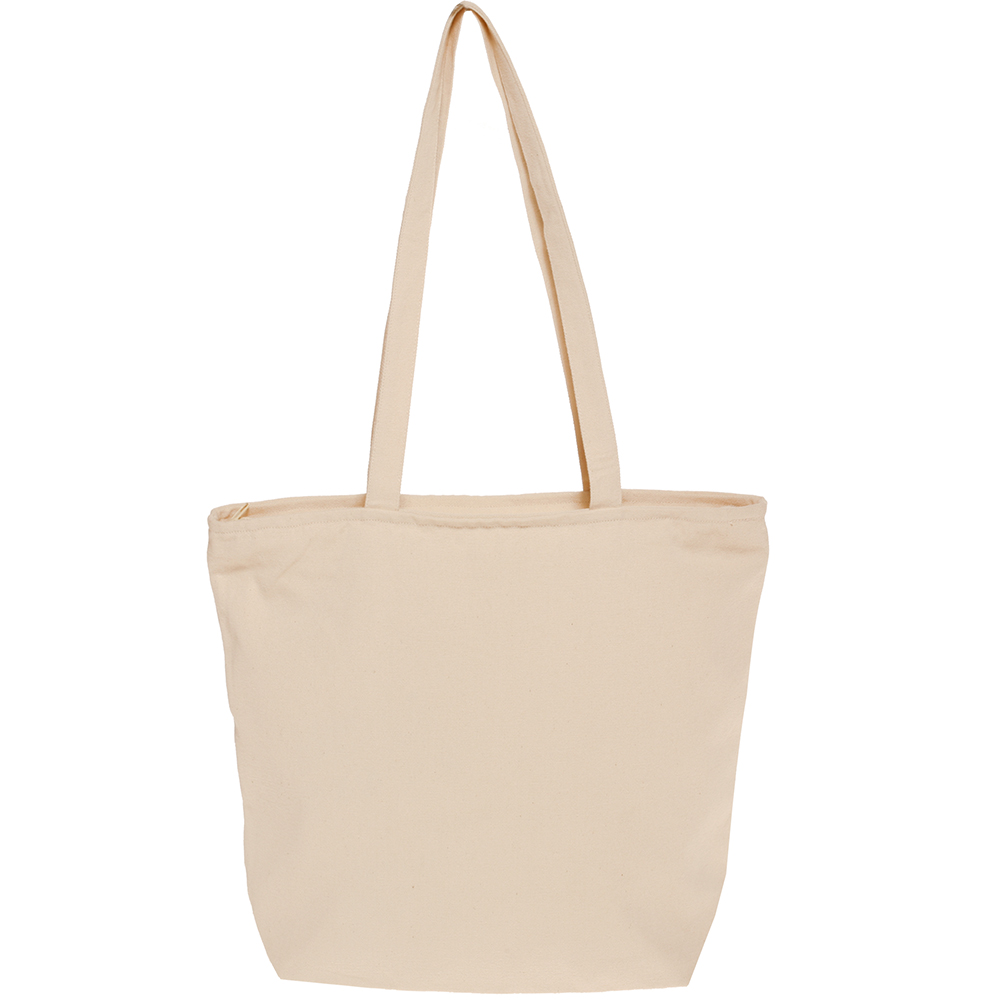 Picture of Cotton Canvas Totes with Zipper Closure