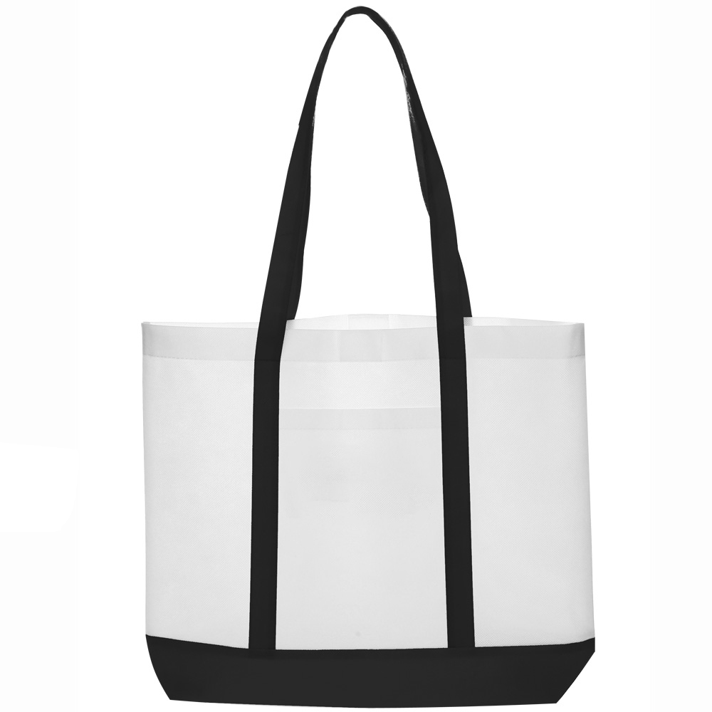Picture of Trim Color Non-Woven Tote Bags (18"x14")