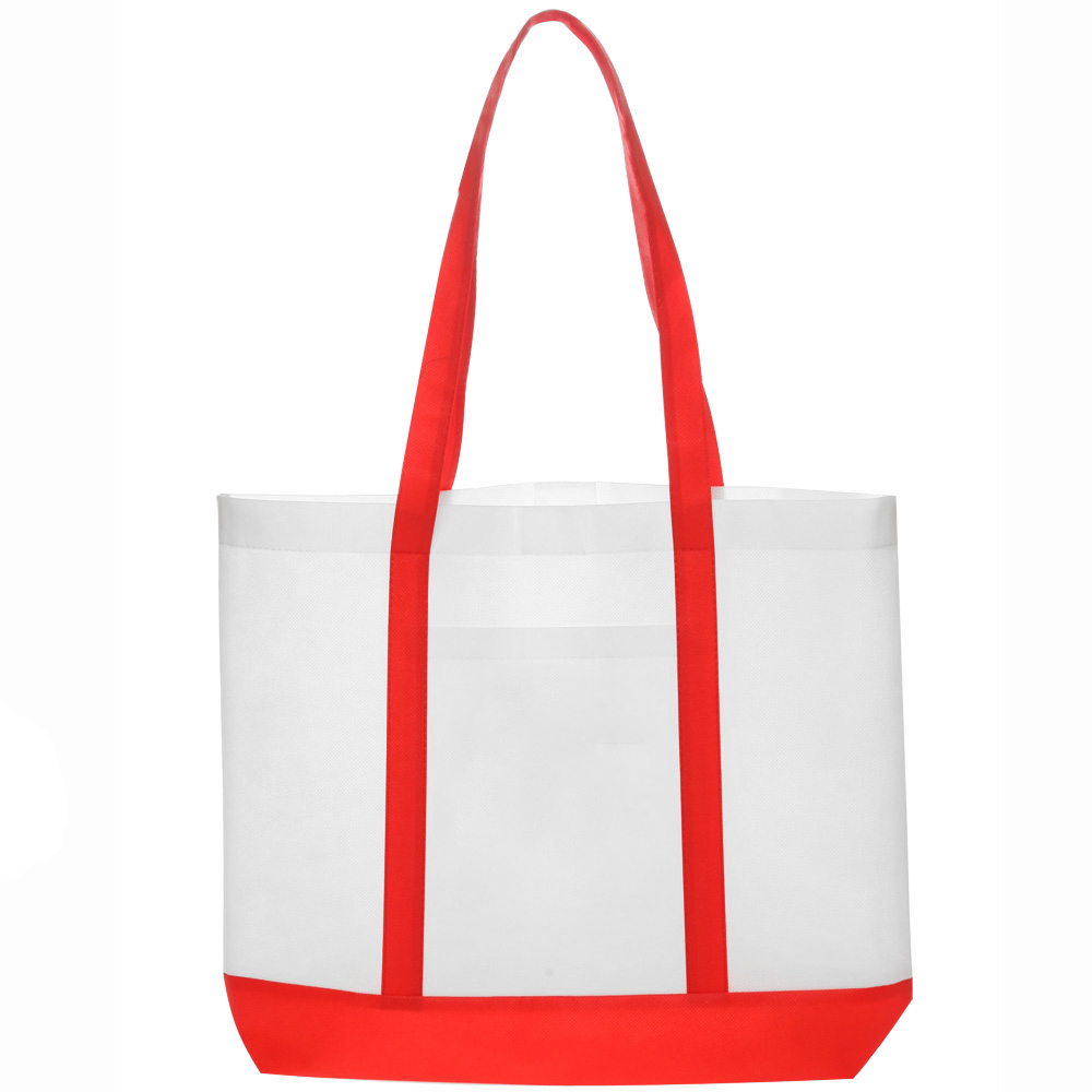 Picture of Trim Color Non-Woven Tote Bags (18"x14")