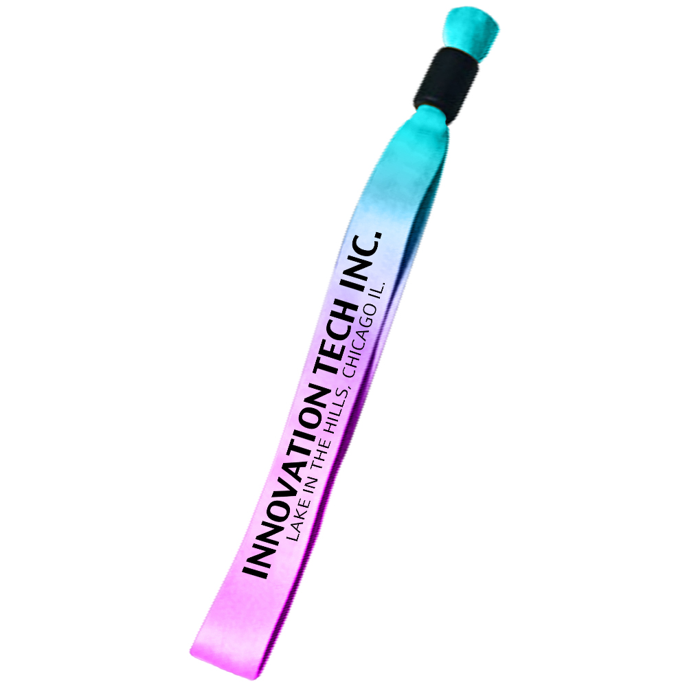 Picture of 0.50" Sublimated Event Wristband with Locking Bead