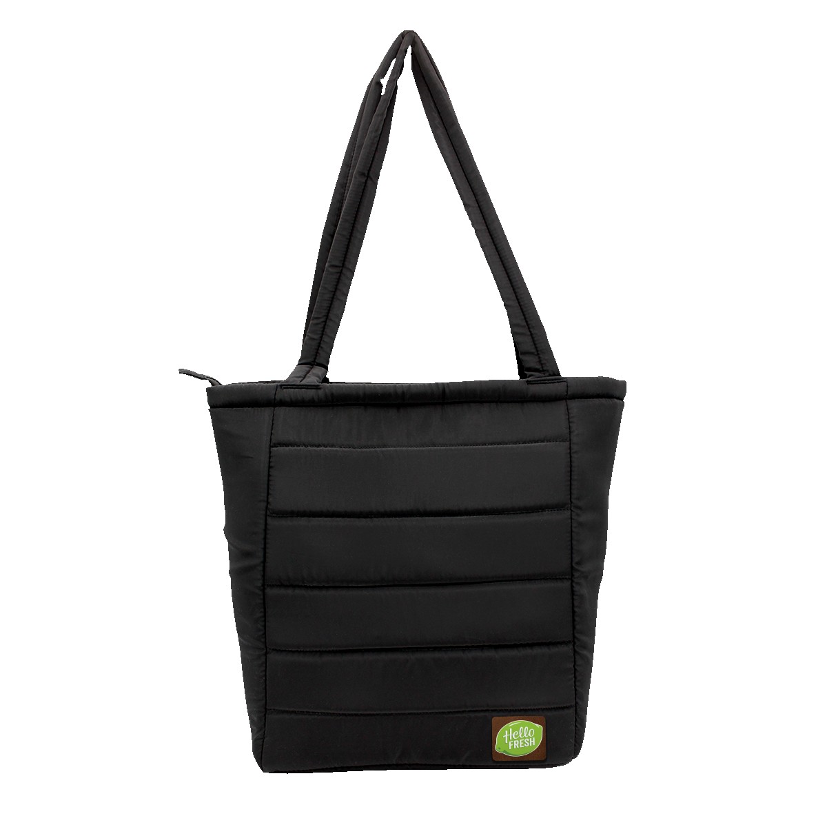 Picture of Otaria™ Puffy Recycled Tote Bag, Leather Patch - Full Color