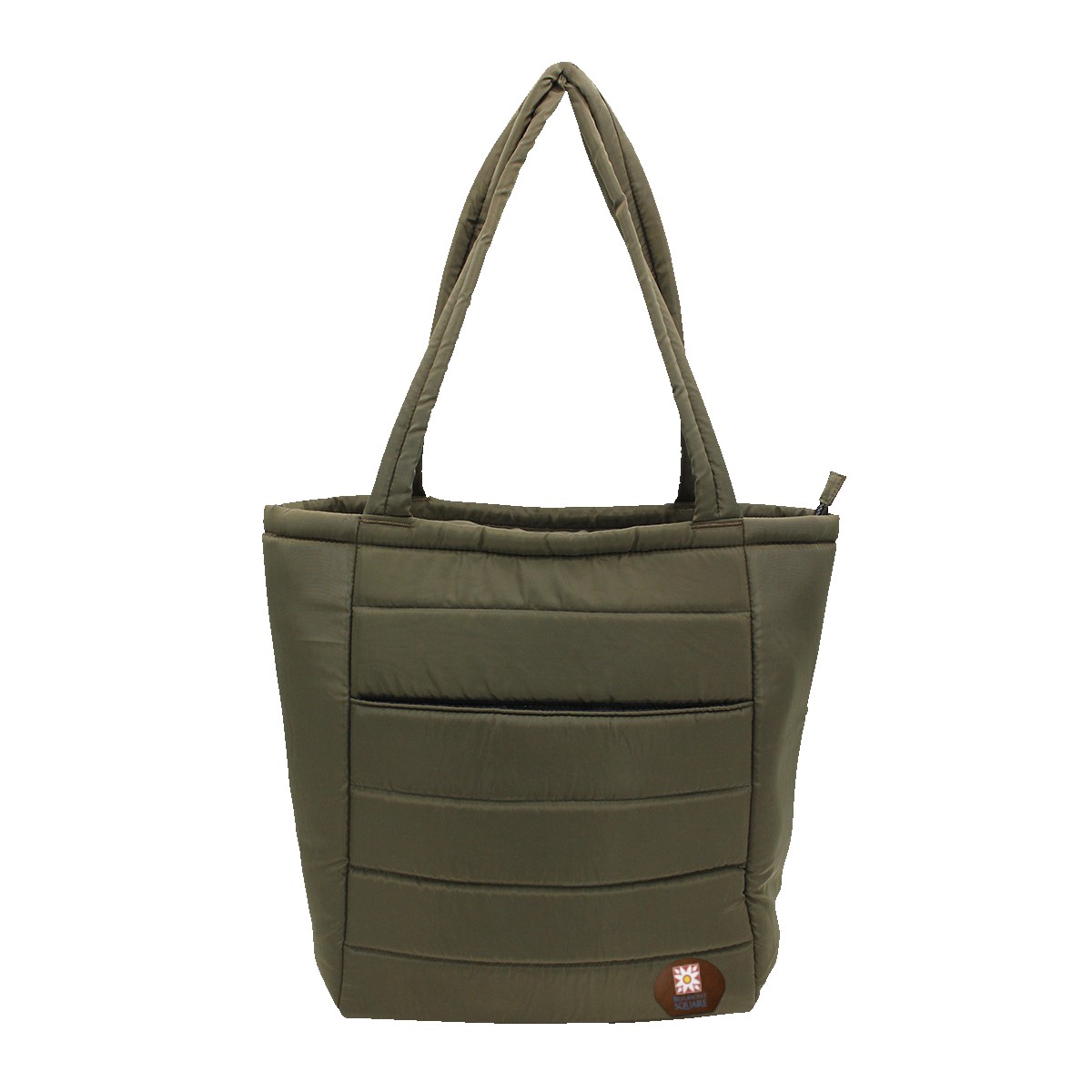 Picture of Otaria™ Puffy Recycled Tote Bag, Leather Patch - Full Color