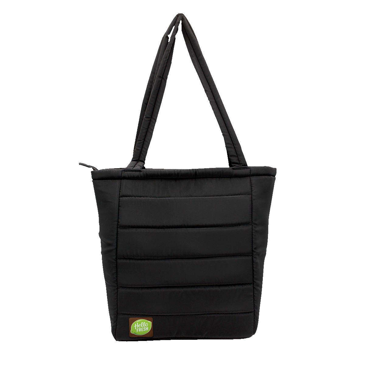 Picture of Otaria™ Puffy Recycled Tote Bag, Leather Patch - Full Color