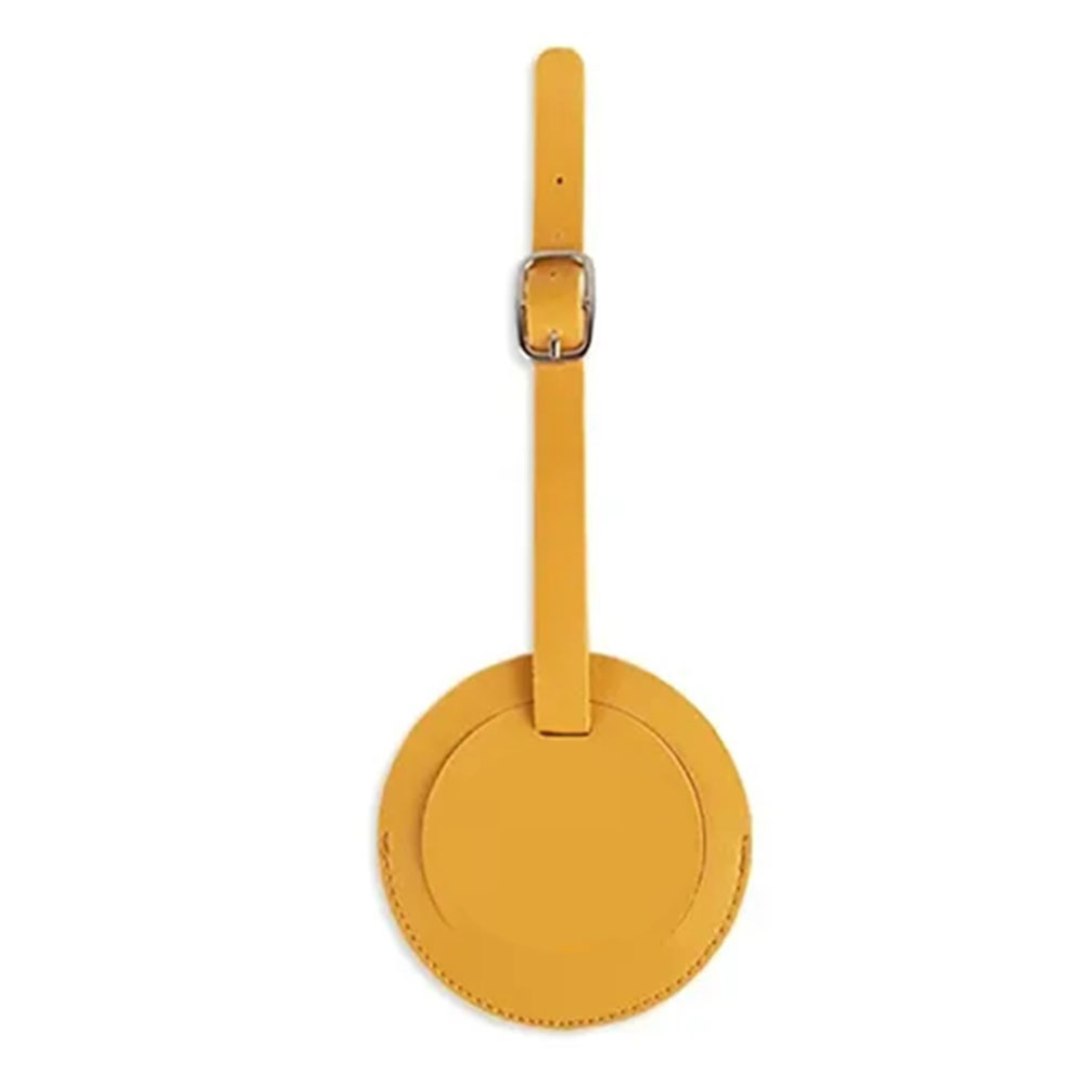 Picture of Round Shape PU Vegan Leather Luggage Tags