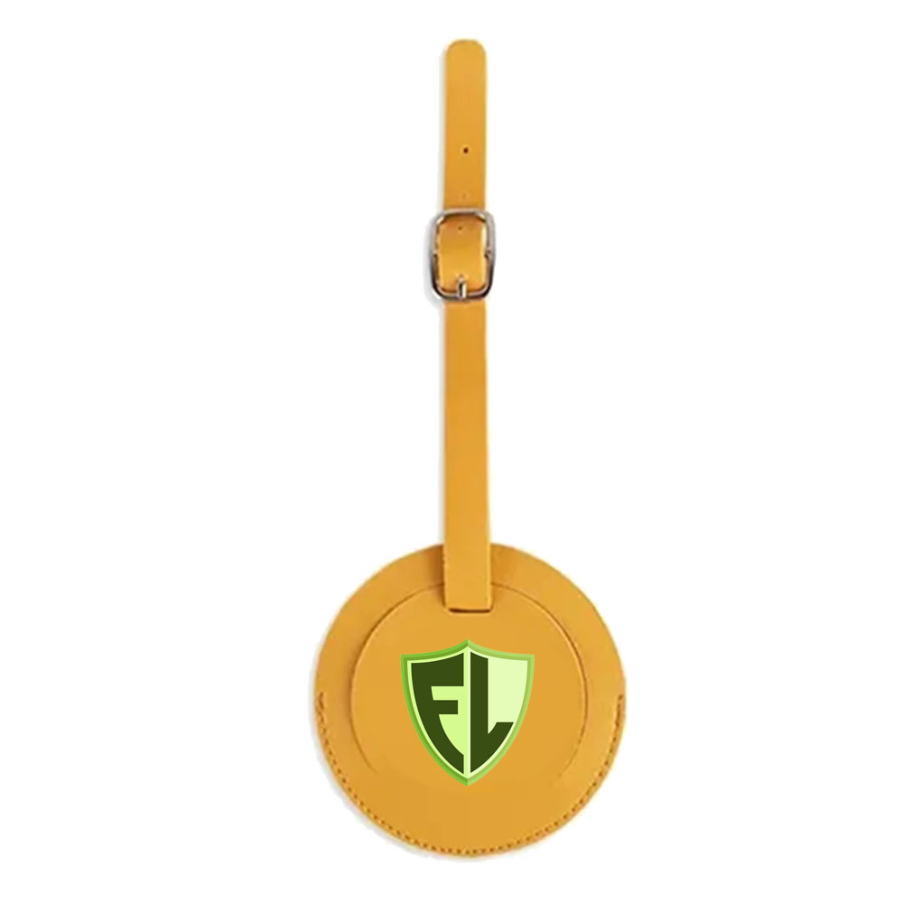 Picture of Round Shape PU Vegan Leather Luggage Tags
