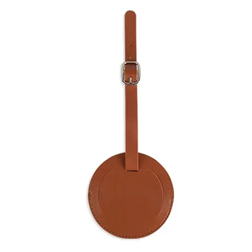 Picture of Round Shape PU Vegan Leather Luggage Tags