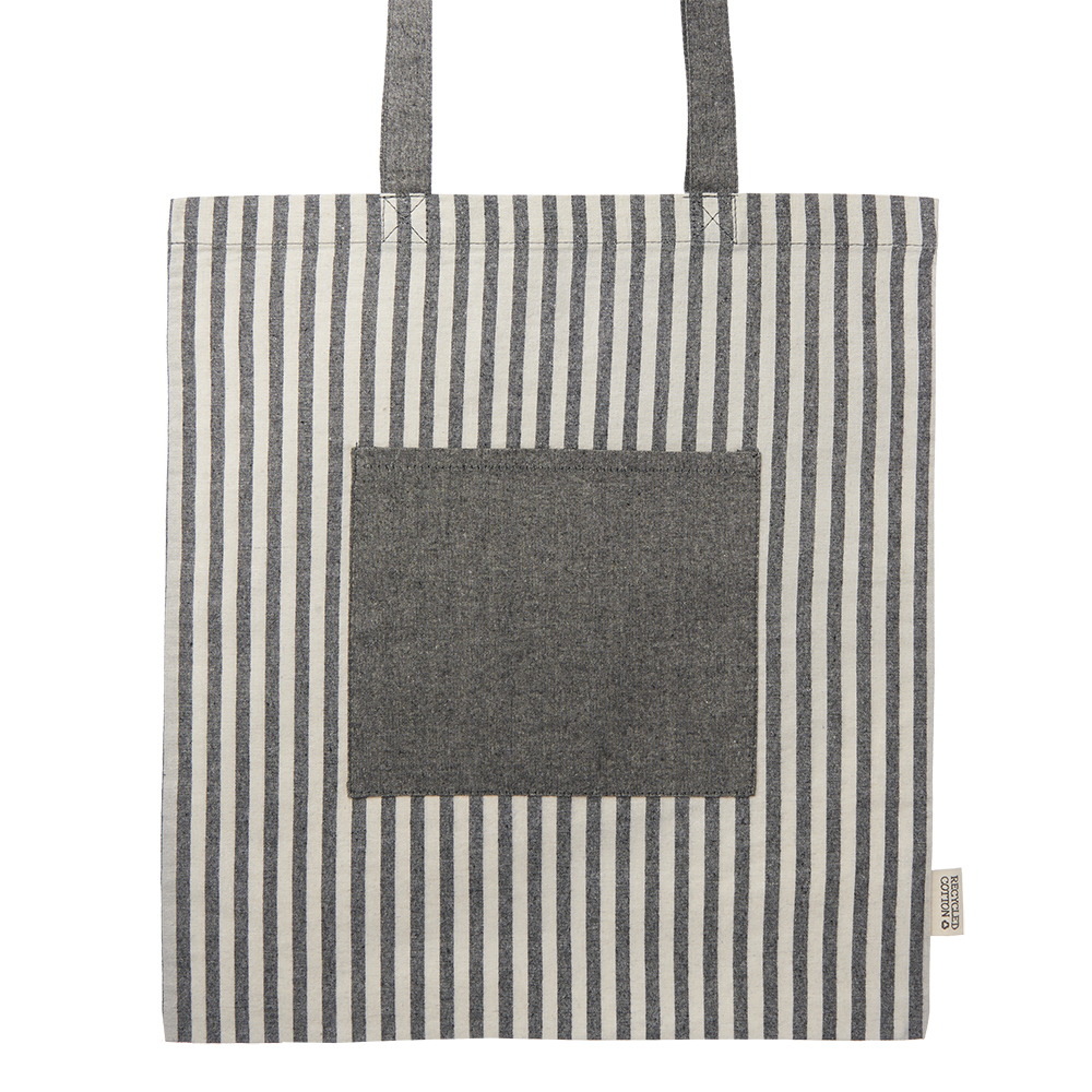 Picture of Recycled Striped Cotton Tote Bags