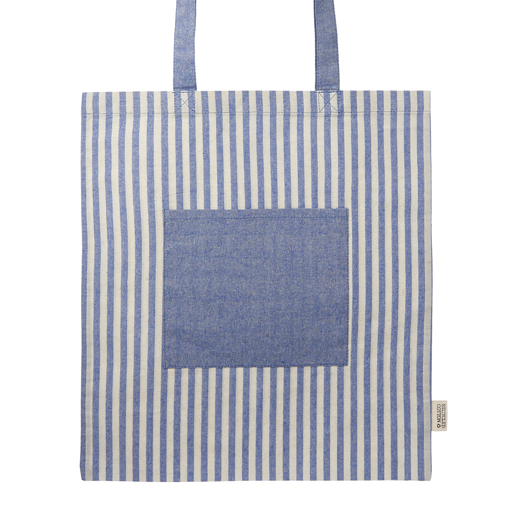 Picture of Recycled Striped Cotton Tote Bags