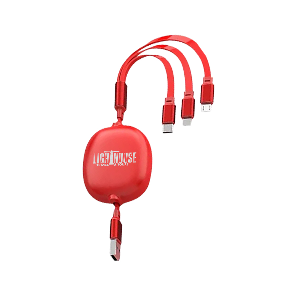 Picture of 3.9' Retractable Multi Charging Cable Cord