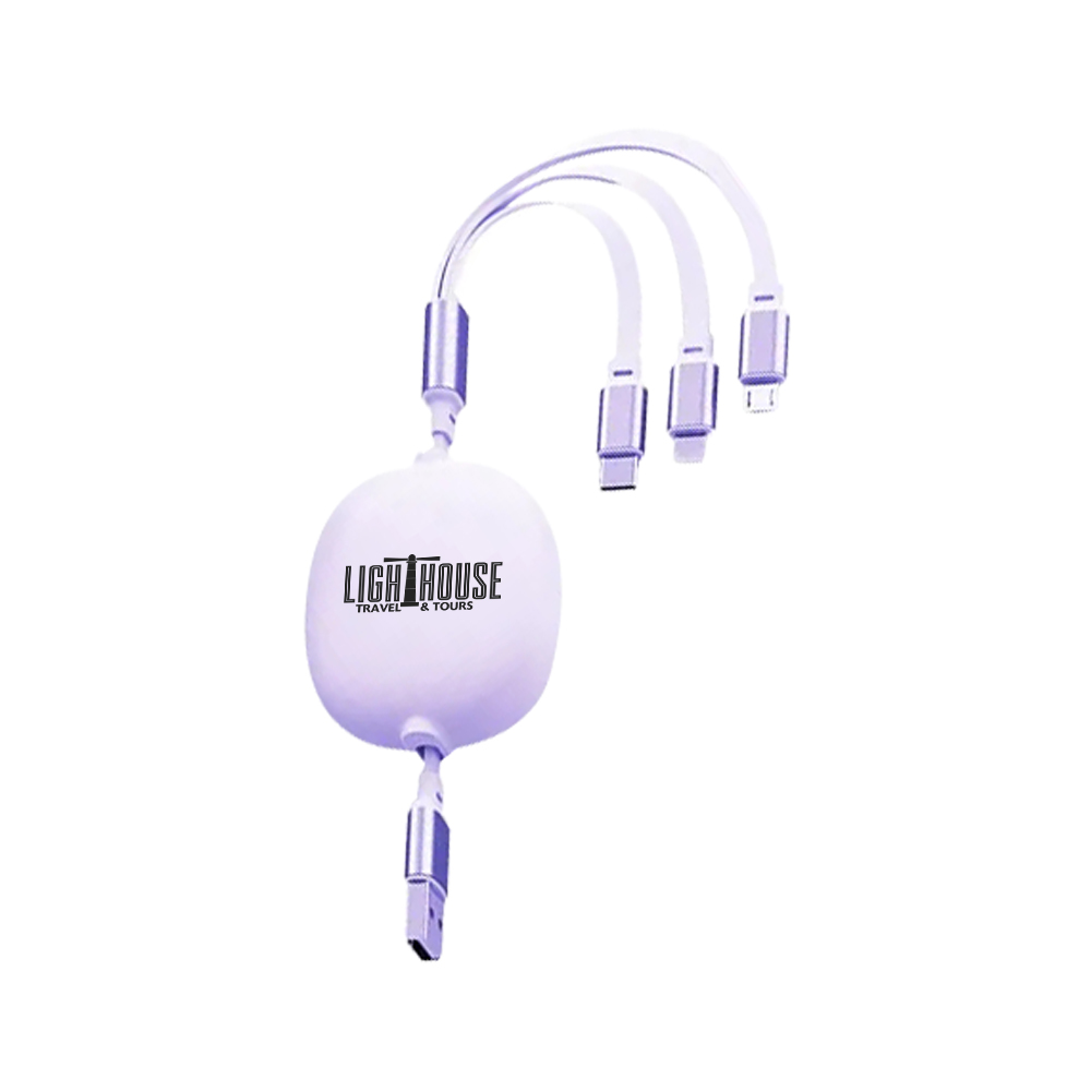 Picture of 3.9' Retractable Multi Charging Cable Cord