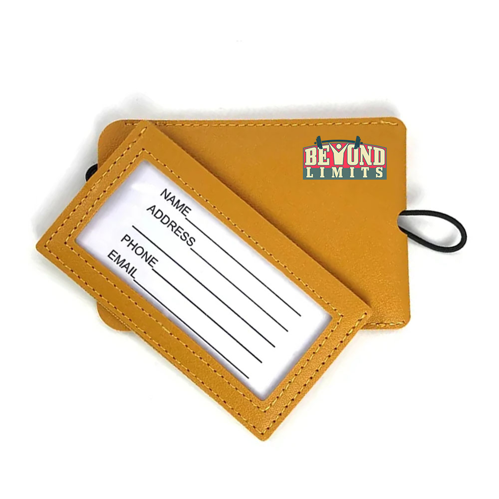 Picture of Suitcase Luggage Tags with Sleeve & Elastic Band