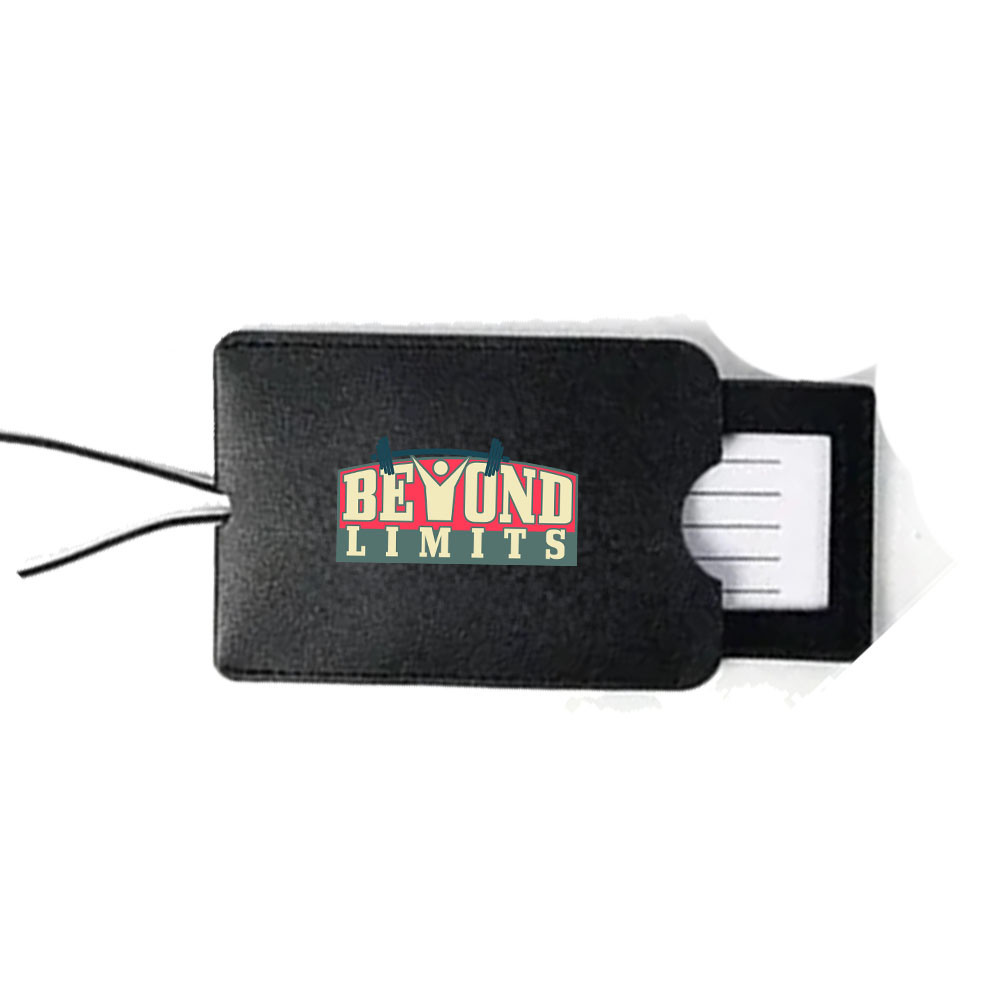 Picture of Suitcase Luggage Tags with Sleeve & Elastic Band