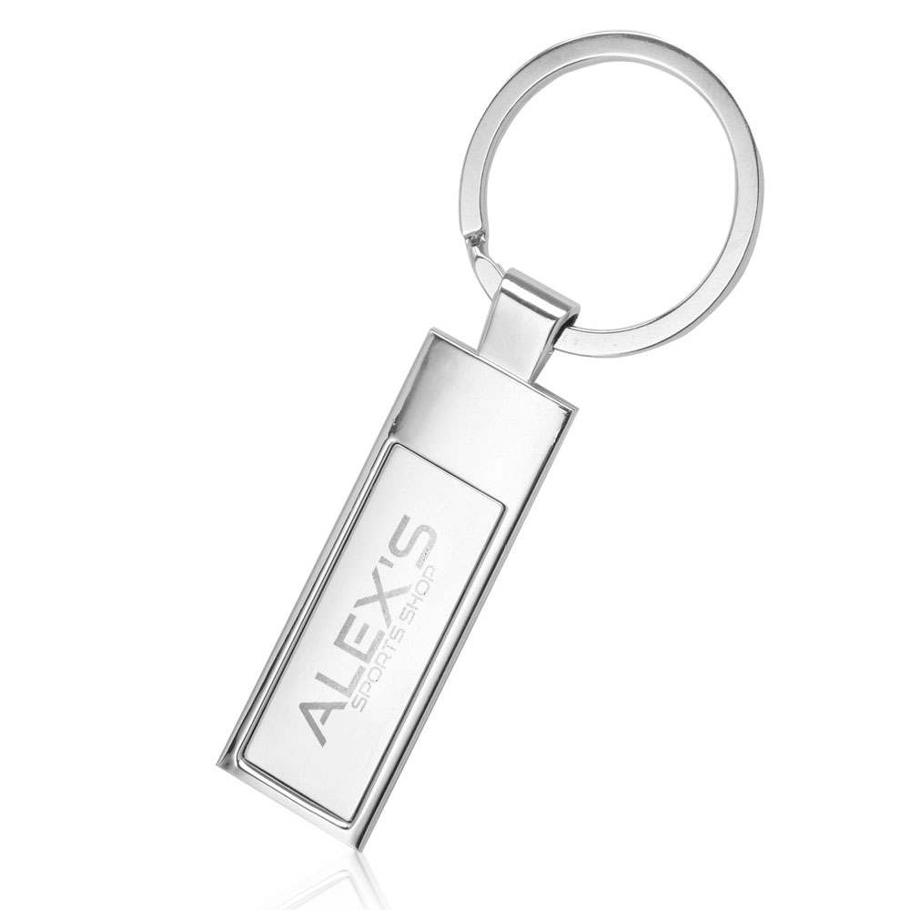 Picture of Slim Rectangular Metal Key Chain