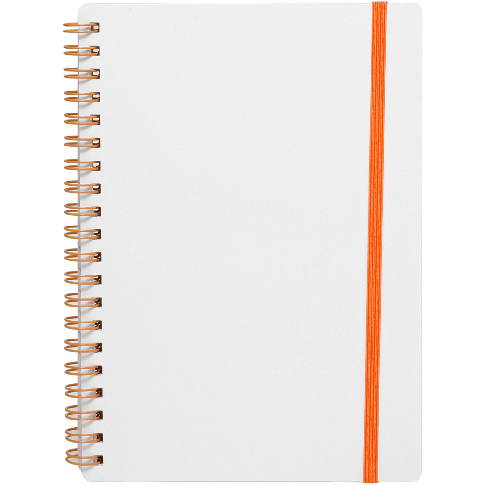 Picture of White Spiral Notebook w/ Colored Accents