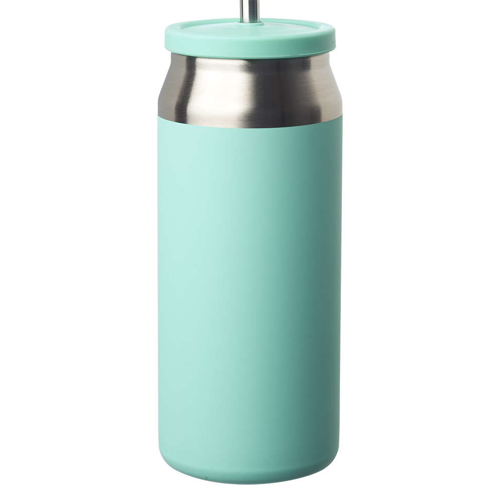 Picture of 22 oz Sydney Can Shaped Tumbler with Silicone Lid and Straw