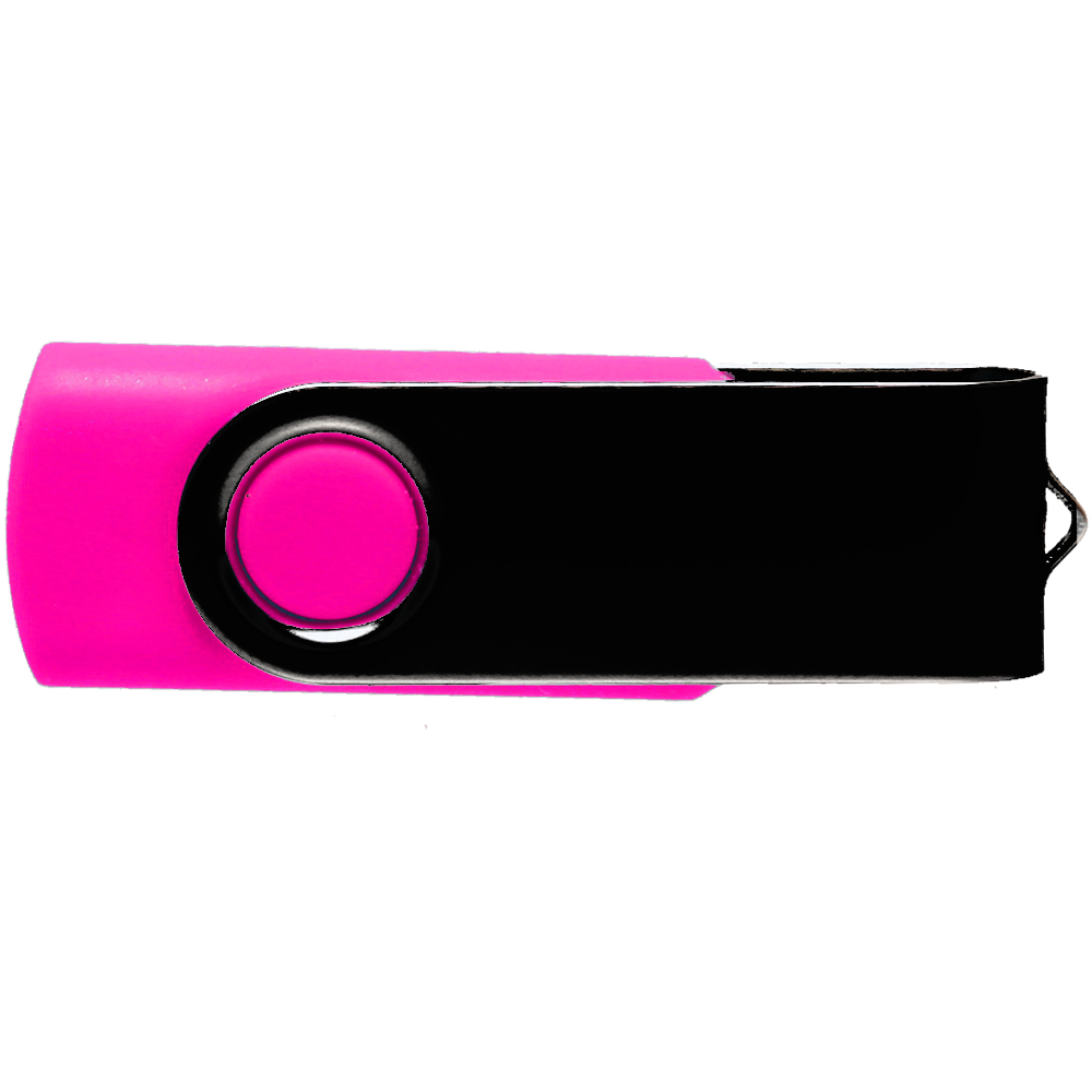 Picture of 8 GB Swivel USB Flash Drive w/ Black Cover