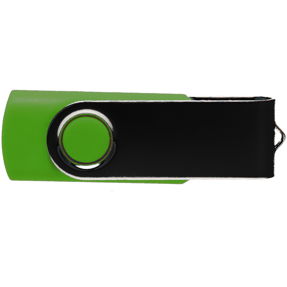 Picture of 8 GB Swivel USB Flash Drive w/ Black Cover
