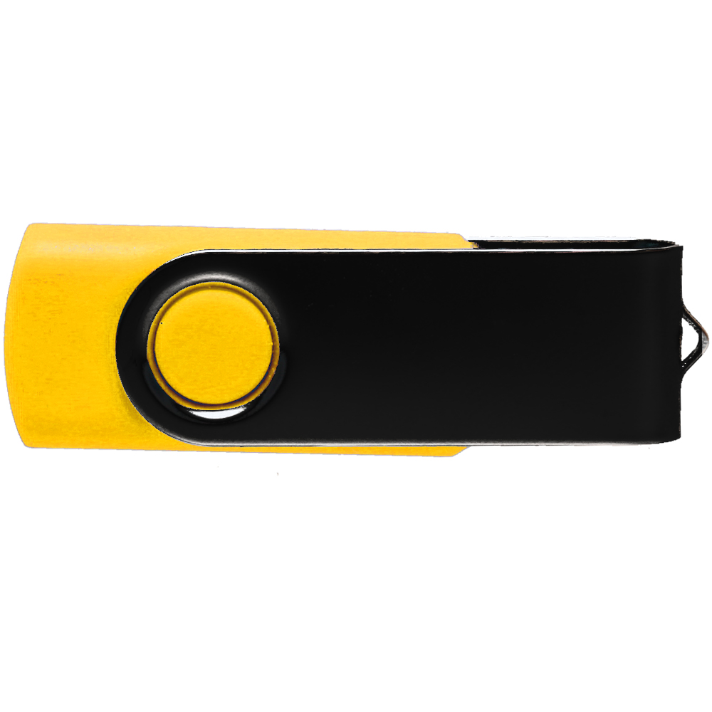 Picture of 8 GB Swivel USB Flash Drive w/ Black Cover