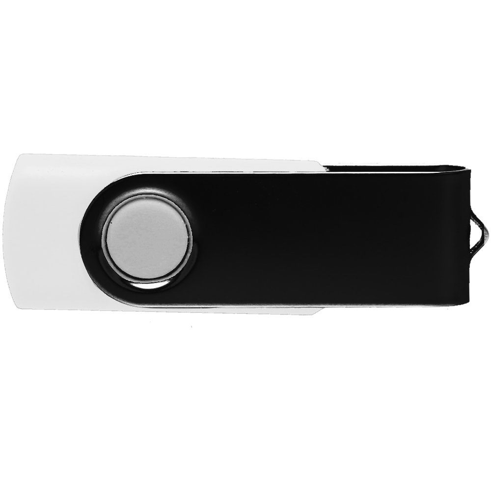 Picture of 8 GB Swivel USB Flash Drive w/ Black Cover