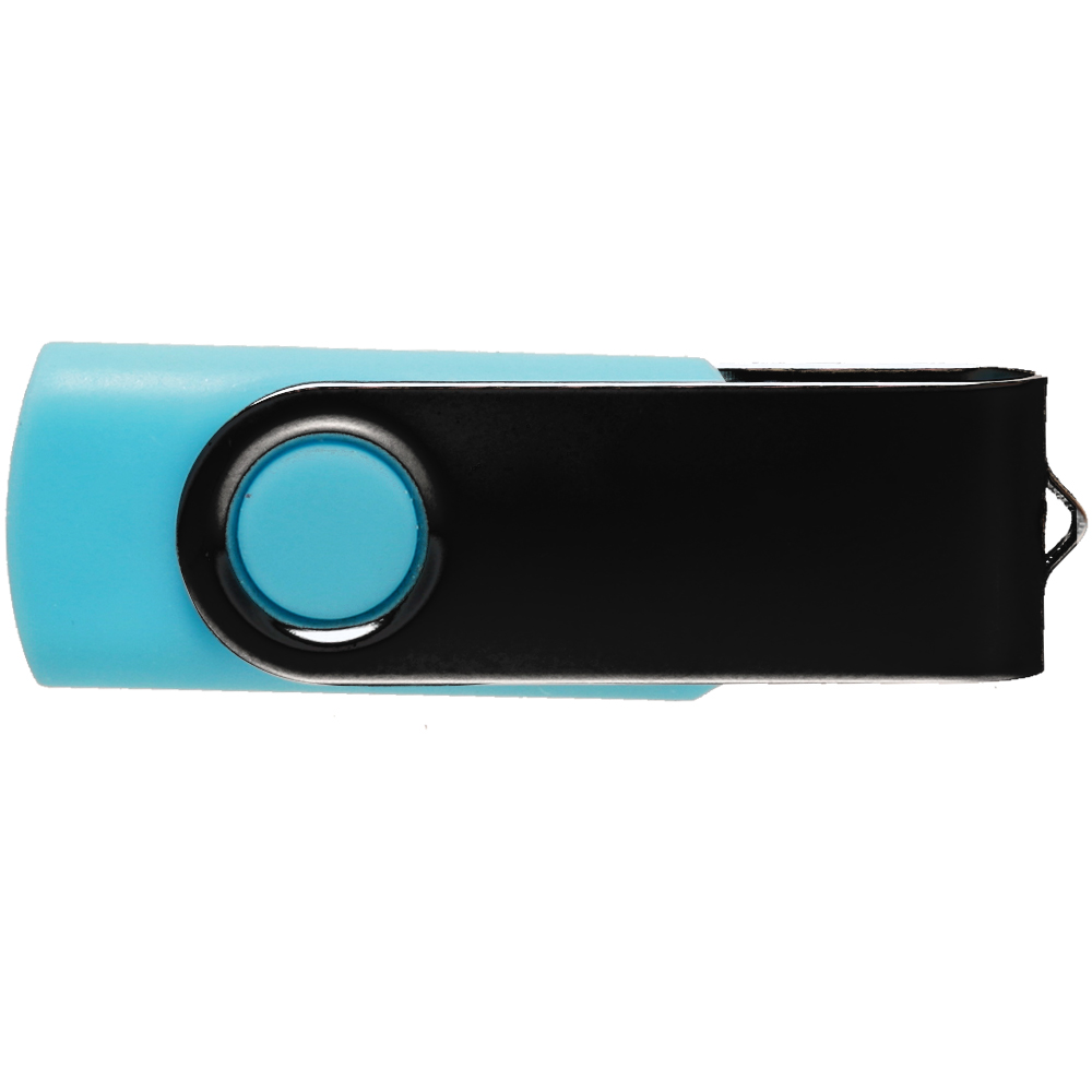 Picture of 8 GB Swivel USB Flash Drive w/ Black Cover