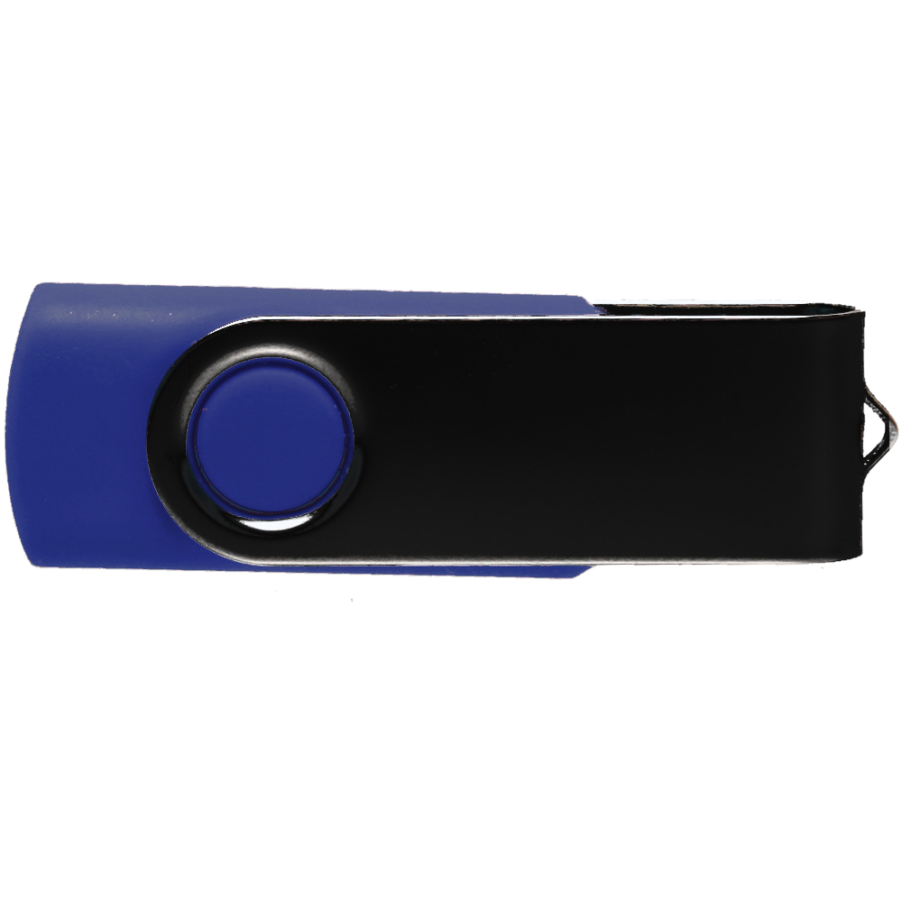 Picture of 8 GB Swivel USB Flash Drive w/ Black Cover