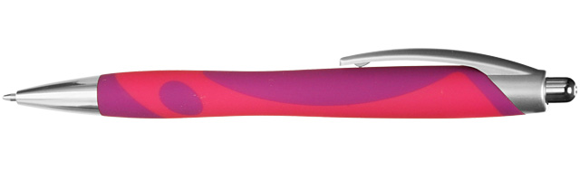 Picture of Glasgow Rubber Barrel Click Ballpoint Pen