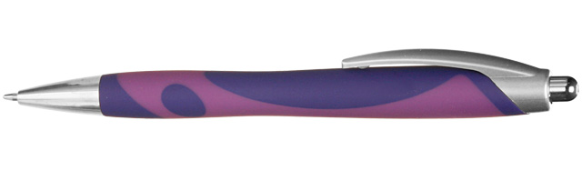 Picture of Glasgow Rubber Barrel Click Ballpoint Pen