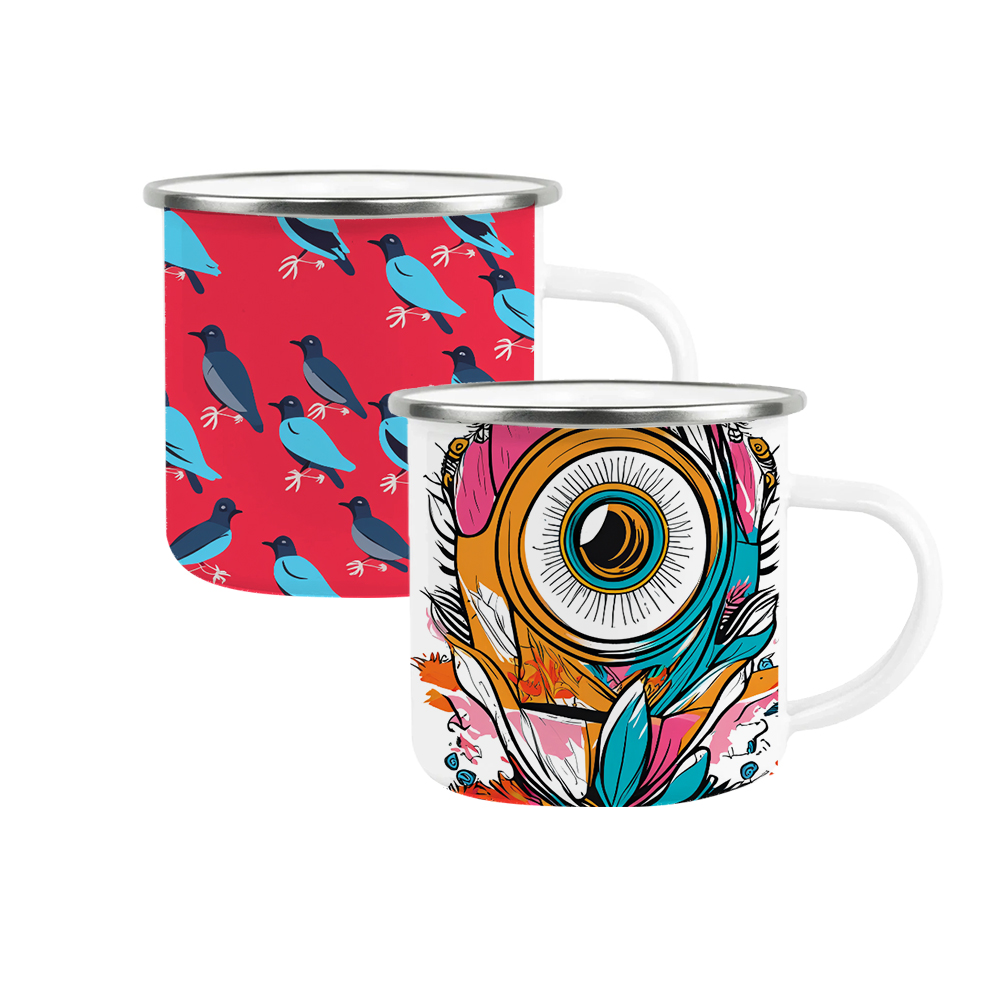 Picture of 12 oz Fine Stainless Steel Enamel Cups