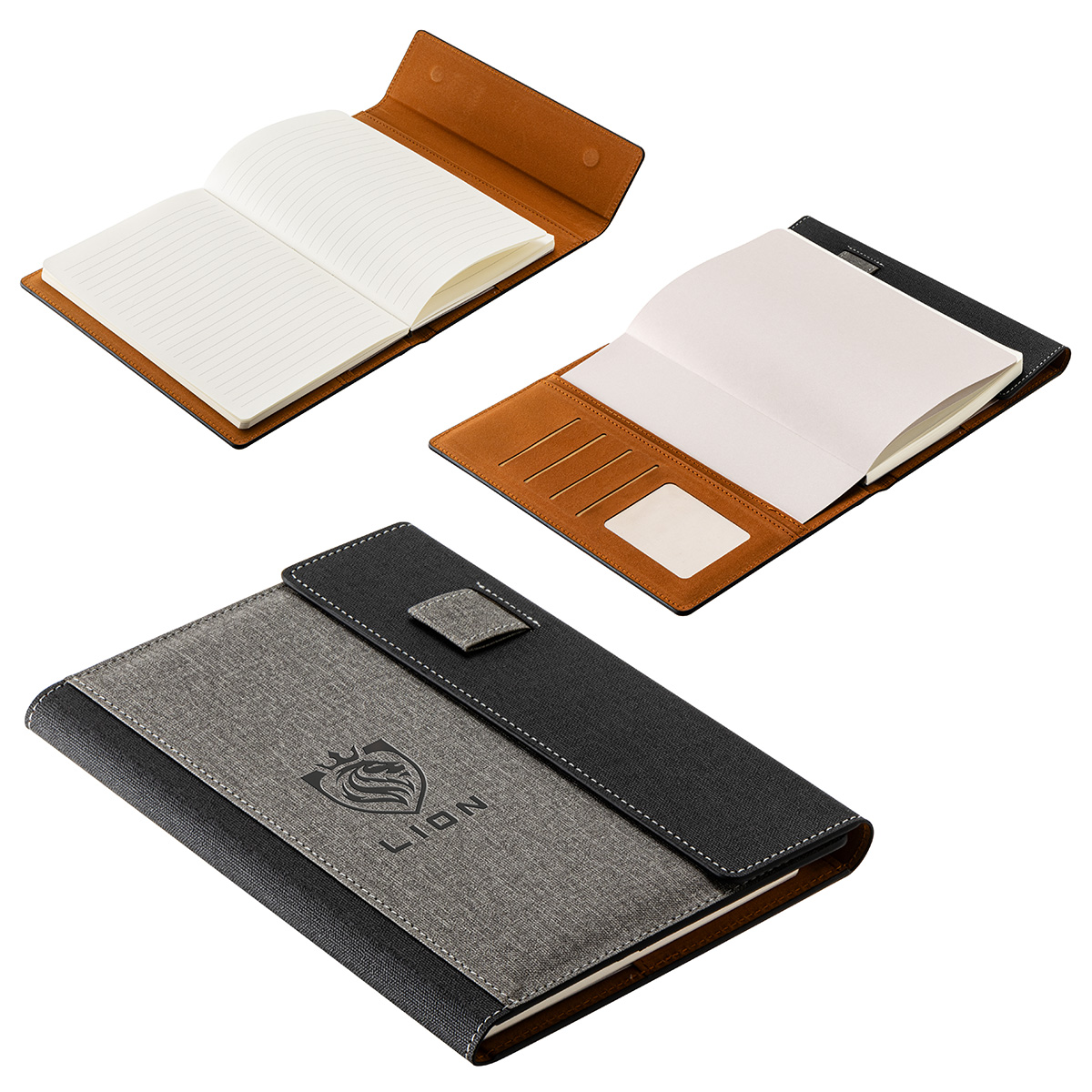 Picture of Folio Refillable Hardcover Journal with Card Pockets and Magnetic Closure