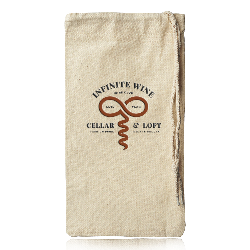 Picture of Seeley Cotton Drawstring Wine Bags