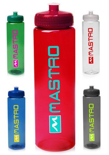 Picture of 32 Oz. Poly-Clear Plastic Water Bottles