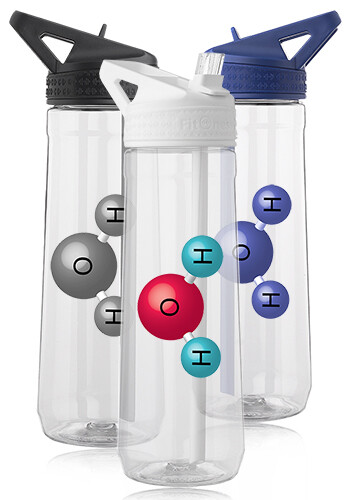 Picture of 30 oz. Fitness Plastic Water Bottle with Sip Straw