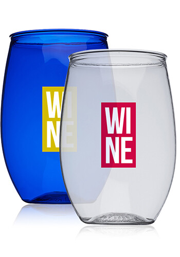 Picture of Roanoke 16 Oz. Plastic Stemless Wine Glasses