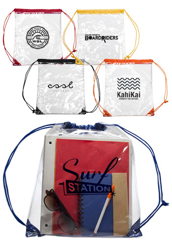 Picture of Plastic Drawstring Backpacks