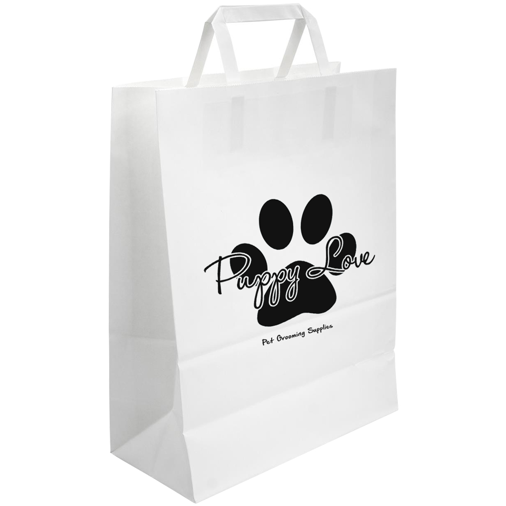 Picture of Large FSC Certified White Paper Bag
