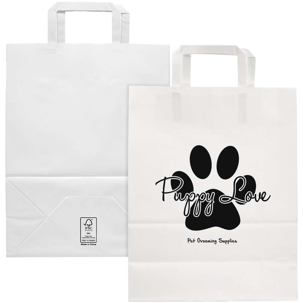 Picture of Large FSC Certified White Paper Bag