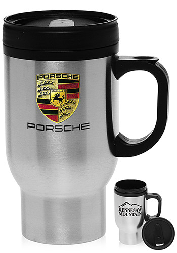 Picture of 16 Oz. Stainless Steel Travel Mugs w/ Plastic Handle