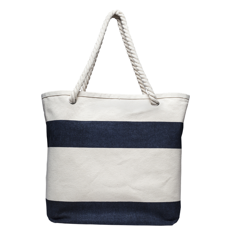 Picture of Striped Canvas Tote Bags (17.5"x13")