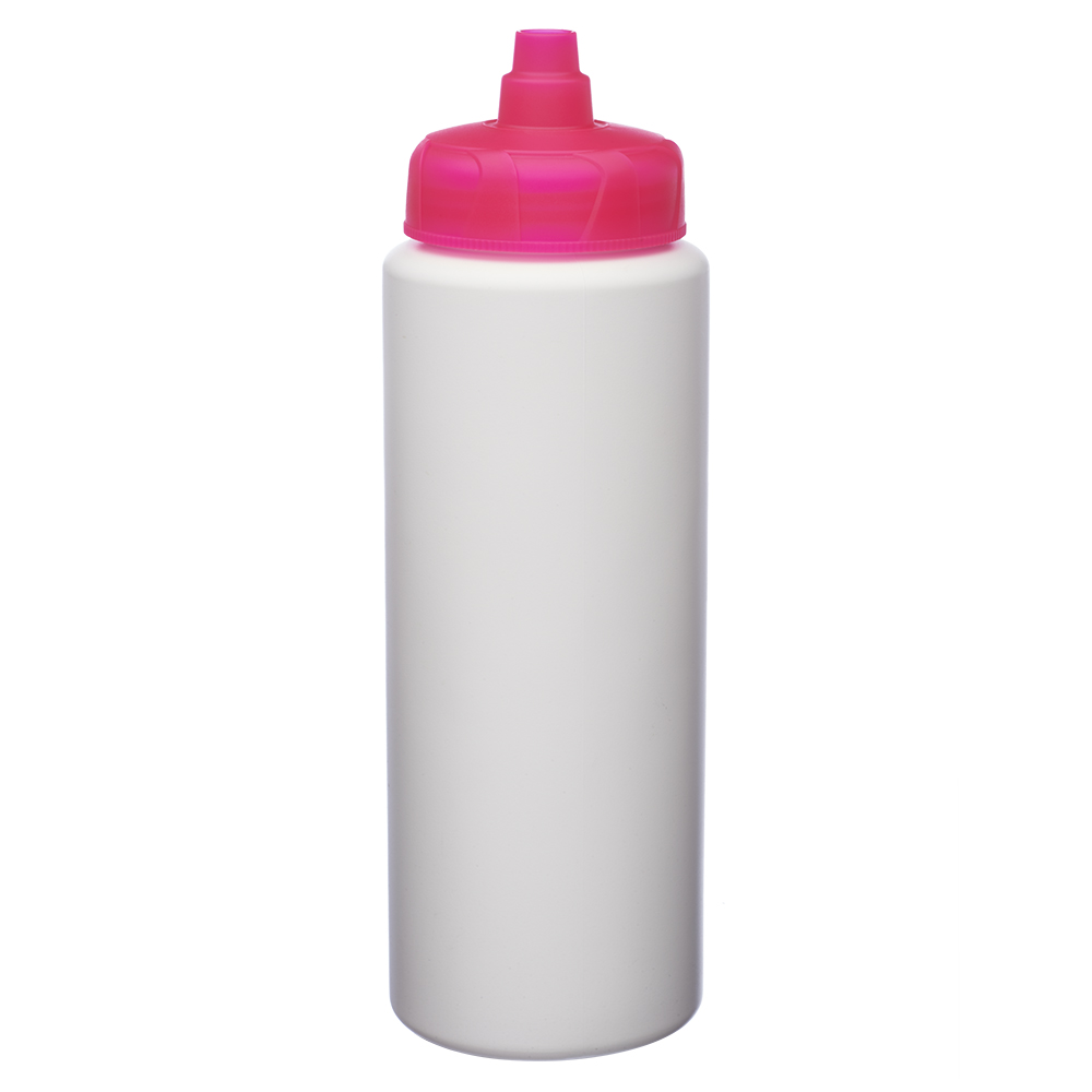 Picture of 30 Oz. HDPE Plastic Water Bottles with Quick Shot Lid