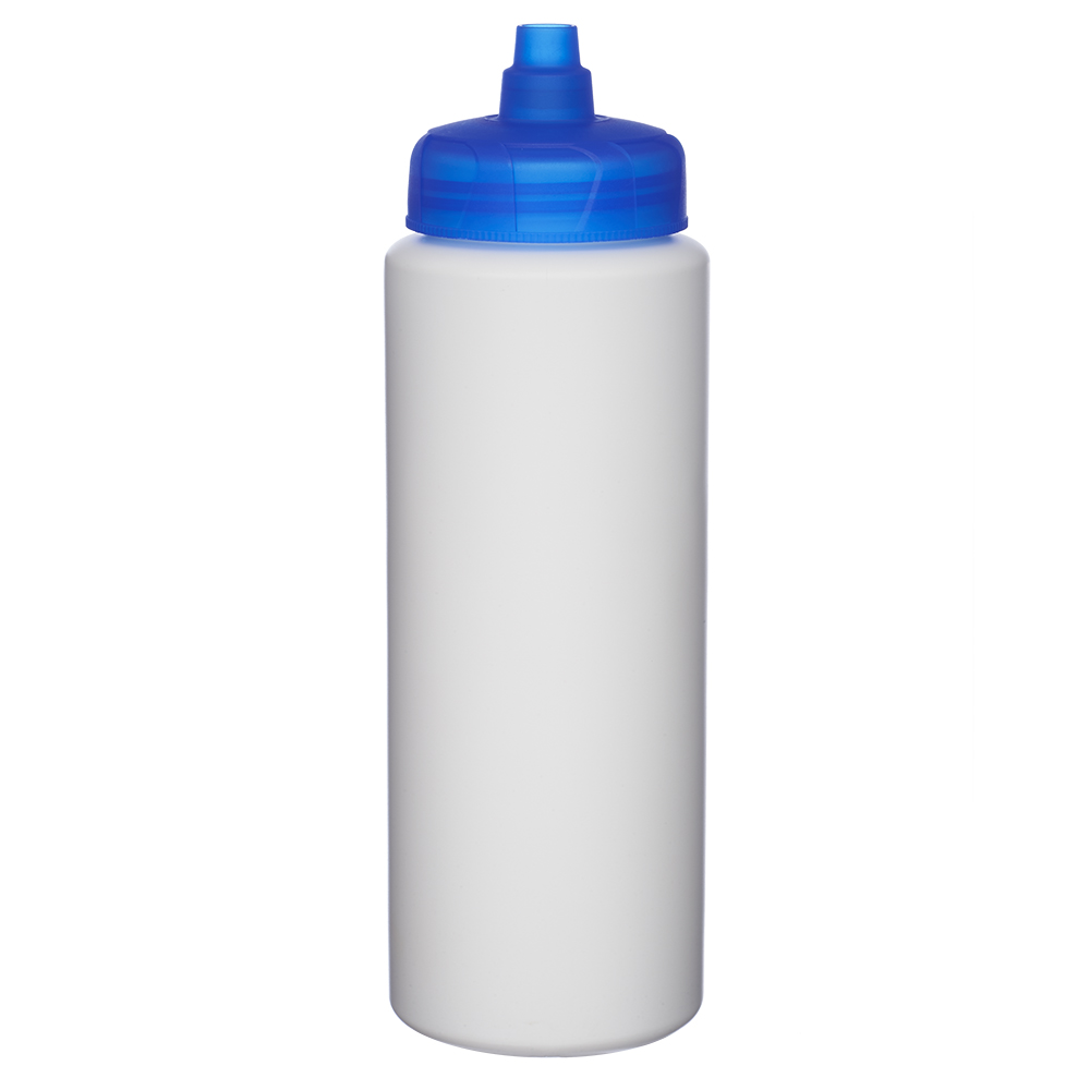 Picture of 30 Oz. HDPE Plastic Water Bottles with Quick Shot Lid